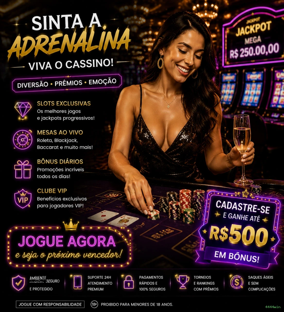 Slots com prêmios 4444win